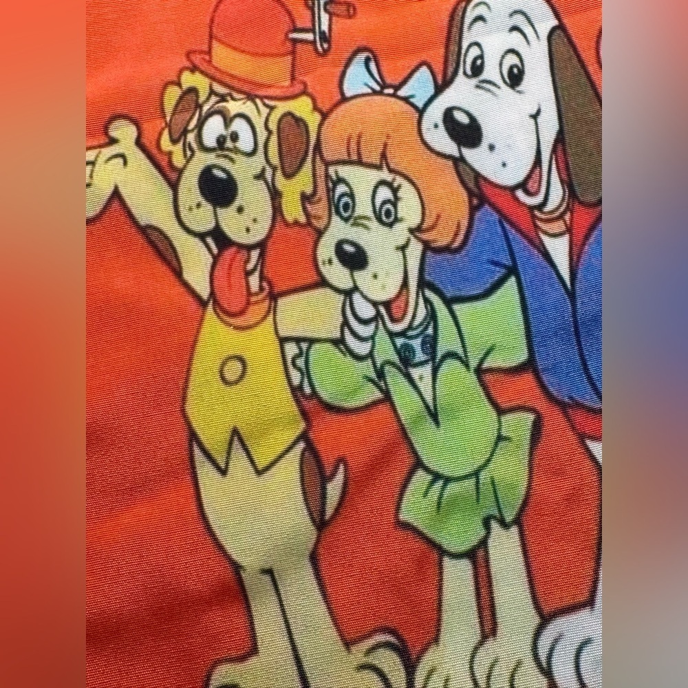 New Pound Puppies Retro 80s Style Shopping Bag Purse Tote w/ Heart Charm - 15” - Picture 7 of 10